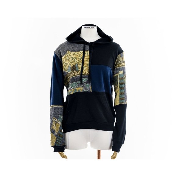 Fashion ReWork Impressionist Cat Nap Tapestry Blanket Hoodie - Picture 1 of 8